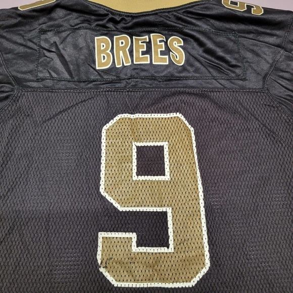 Reebok On Field DREW BREES NEW‎ ORLEANS SAINTS Youth Large 14-16 NFL Team JERSEY - Picture 6 of 8